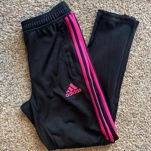 COPY - Adidas YOUTH Climacool Soccer Sweat Pants Black Pink CF1149